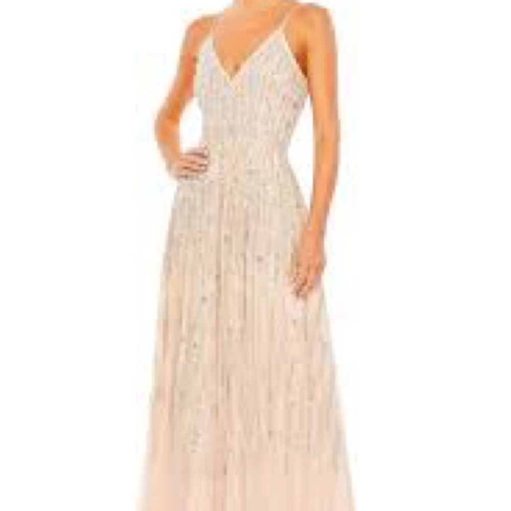 (✔️#39/51/41/46❤️ BNWT Mac Duggal Sequin Tulle sleeveless formal gown - Picture 8 of 16